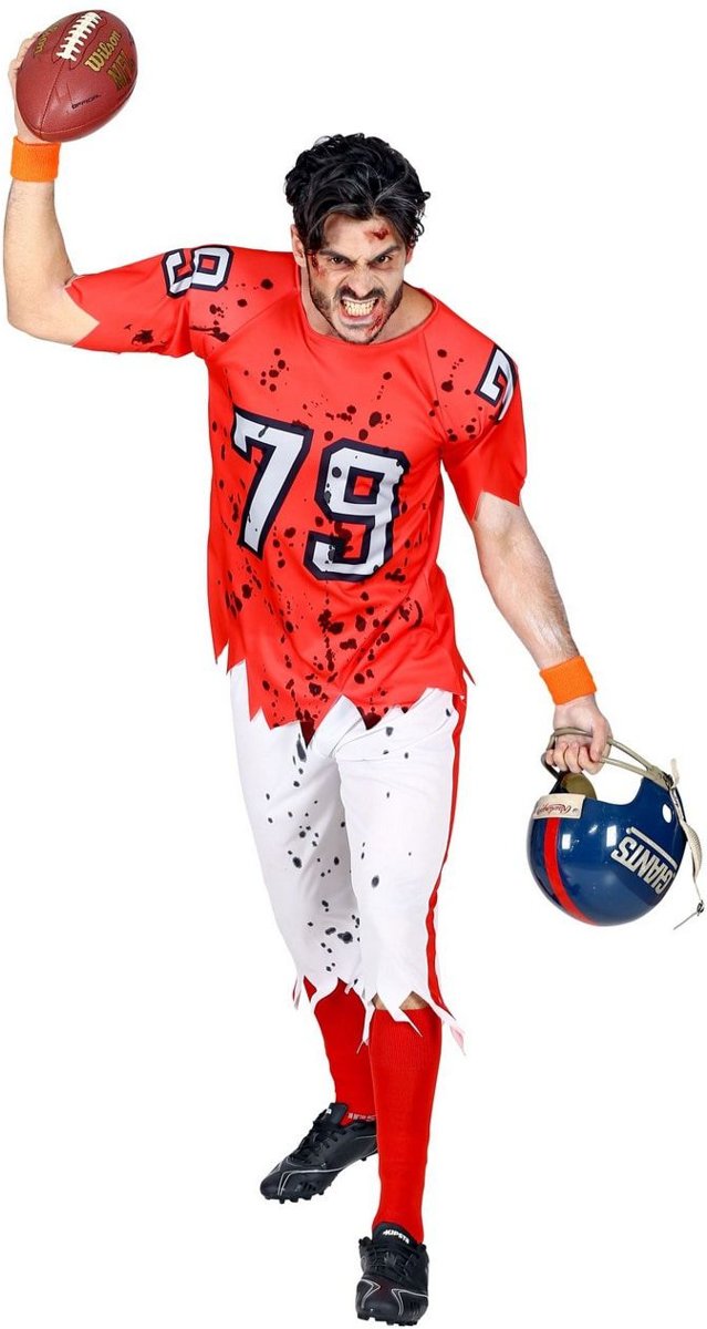 Rugby & American Football Kostuum | End Zone Zombie American Football Speler | Man | XL | Halloween | Verkleedkleding